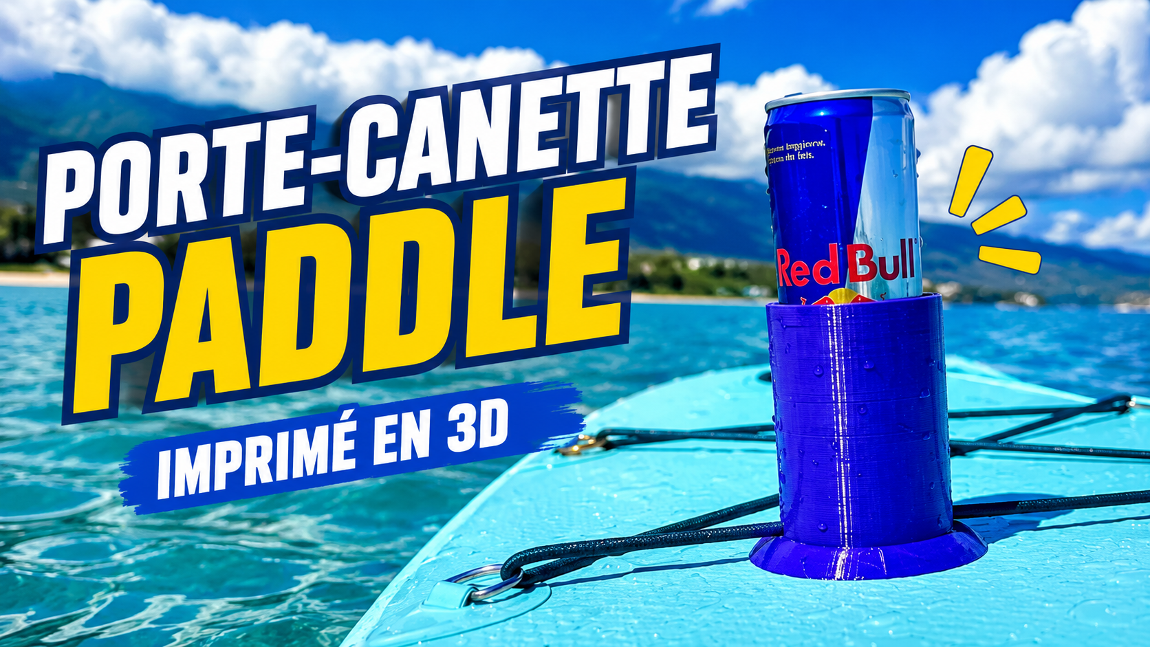Support de canette pour paddle imprimé en 3D